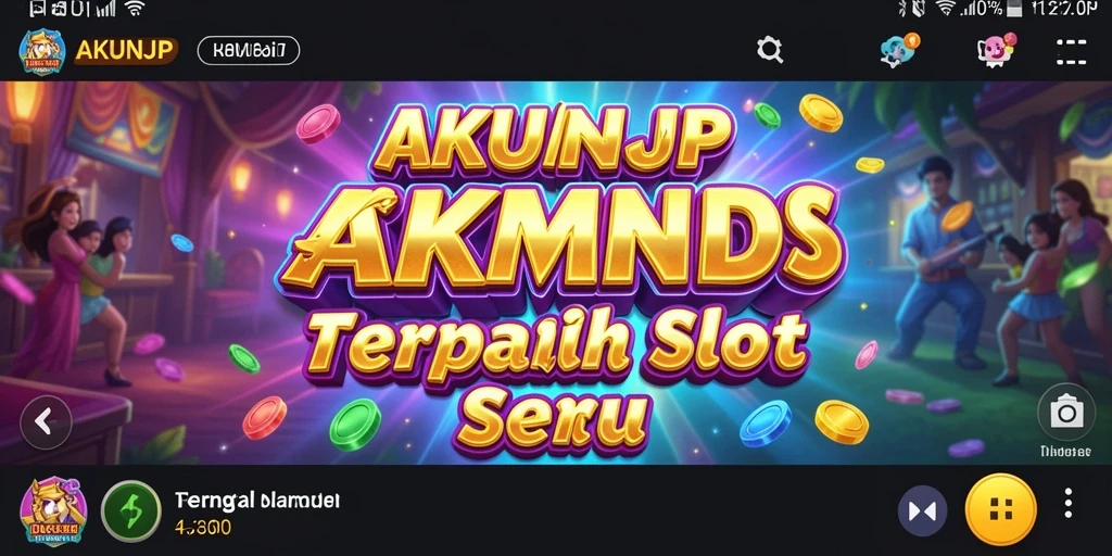 Screenshot gameplay AKUNJP yang menampilkan keseruan bermain slot.