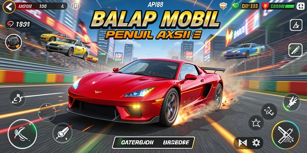 Tampilan gameplay balap mobil API88 yang intens dan penuh aksi.