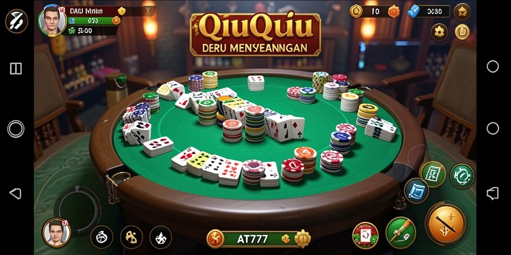 Tangkapan layar utama AT777 menampilkan gameplay yang seru dan menantang.