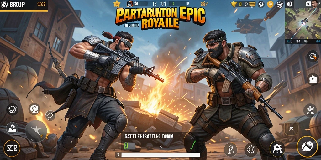 Gameplay seru BROJP dalam pertempuran Battle Royale.