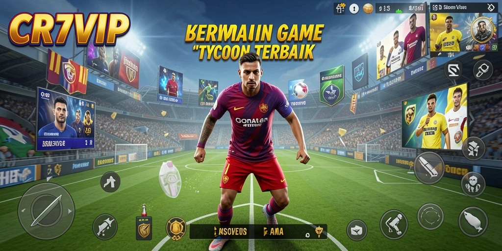 Tampilan gameplay <strong>CR7VIP</strong> yang menarik dan interaktif dalam mengelola bisnis.