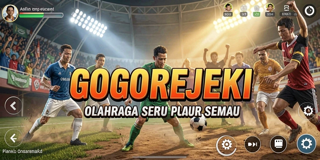 Tampilan gameplay GOGOREJEKI yang mendebarkan dan seru.