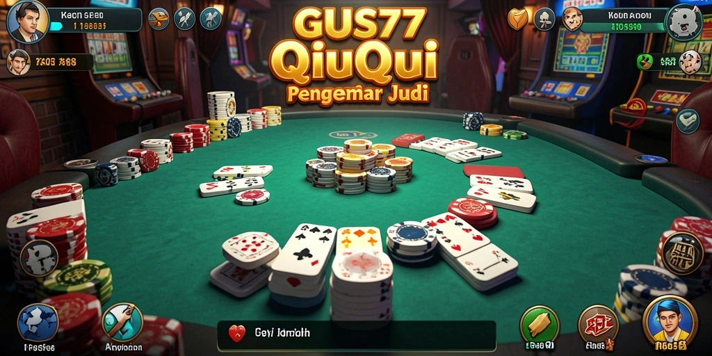 Tampilan gameplay seru dari GUS77 dalam permainan QiuQiu.