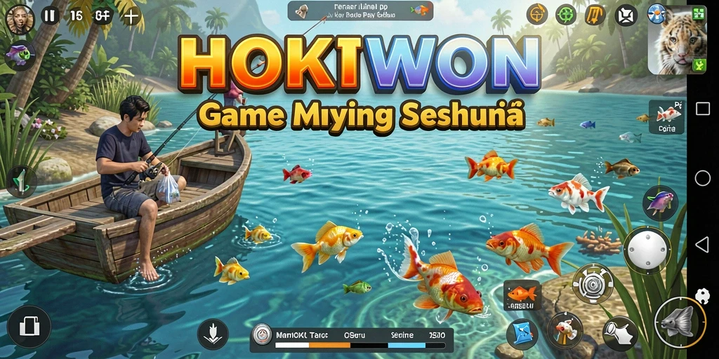 Tampilan gameplay HOKIWON yang menyenangkan dan dinamis.