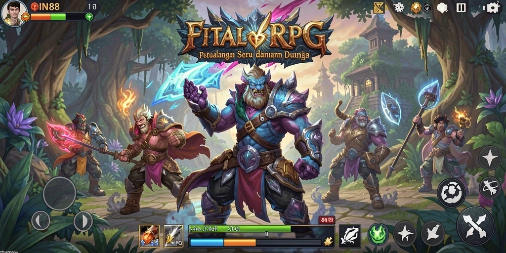 Tampilan seru gameplay RPG IN88 dengan petualangan mendebarkan.