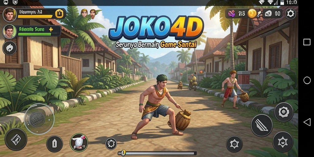 Tampilan gameplay yang menyenangkan di JOKO4D dengan karakter menarik.