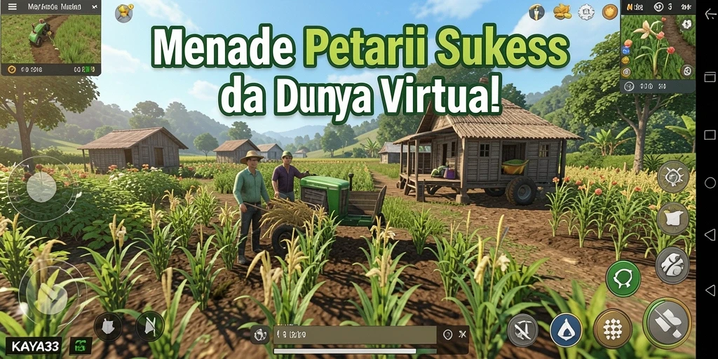 Menampilkan gameplay seru KAYA33 di dunia pertanian.