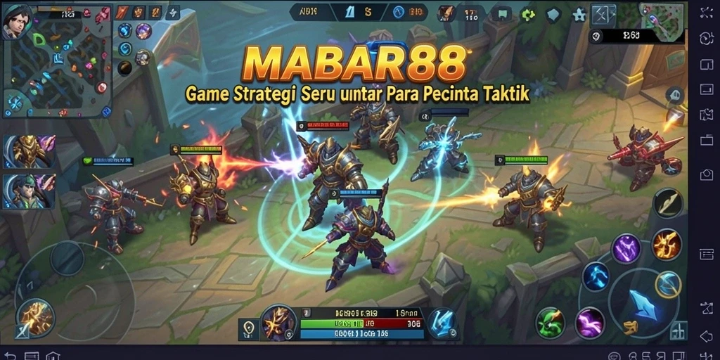 Tampilan gameplay MABAR88 yang penuh strategi dan tantangan.