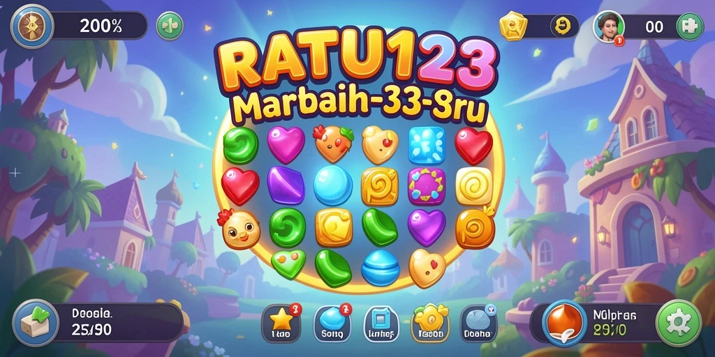 Tangkapan layar gameplay RATU123 yang penuh warna dan tantangan.