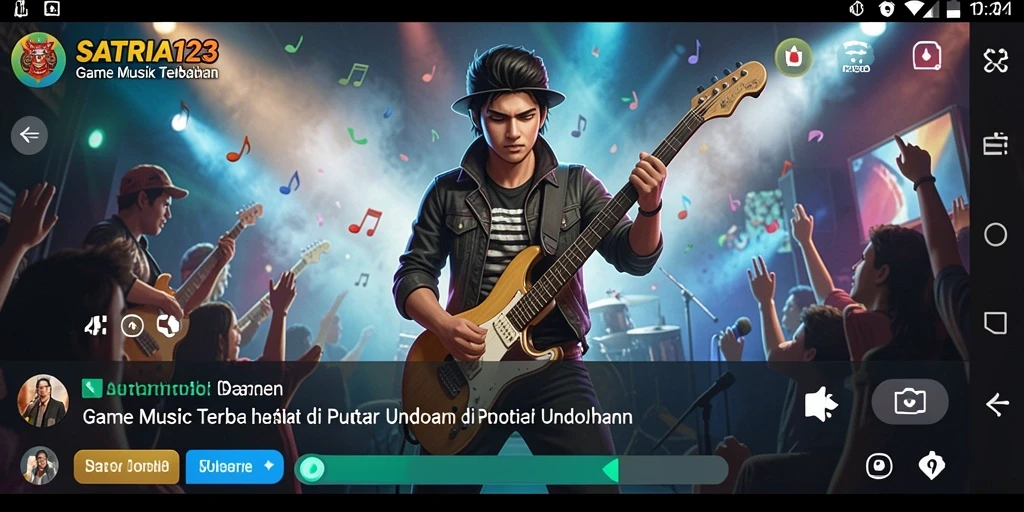 Gambaran gameplay SATRIA123 yang seru dan dinamis dalam genre musik.