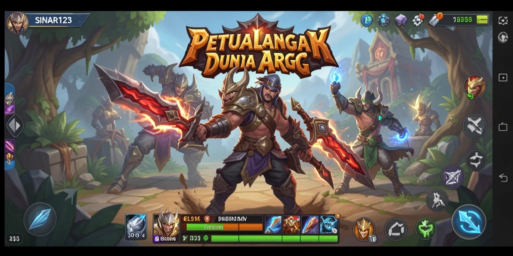 Tampilan gameplay SINAR123 dengan pertarungan yang mendebarkan.