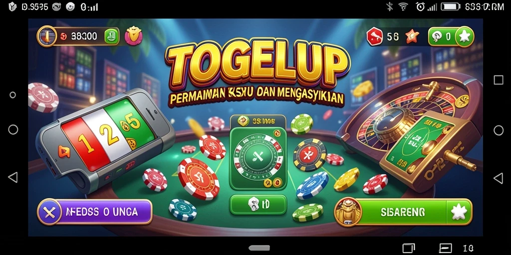 Tampilan gameplay seru dari TOGELUP yang memikat para pemain.